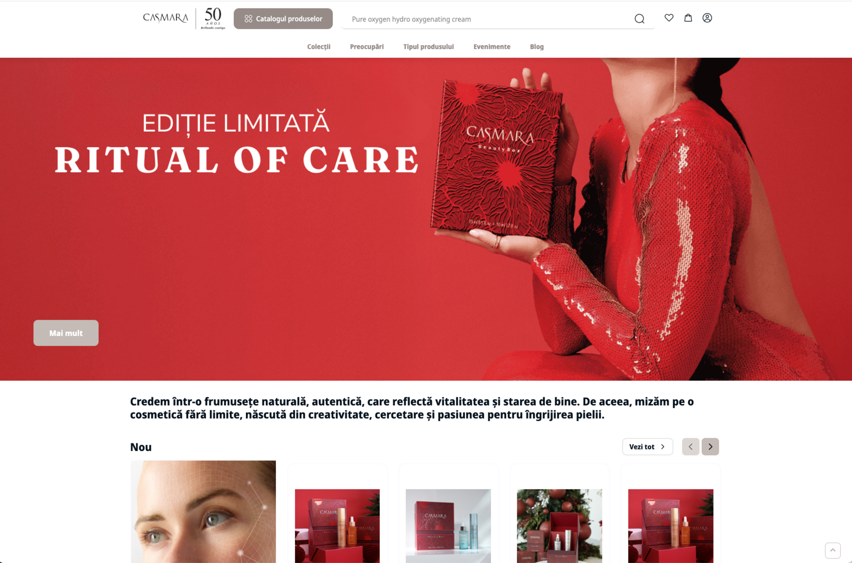 Сайт casmara.md на платформе ECOM